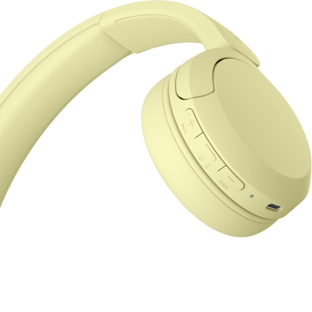 Sony WH-CH520 Wireless Bluetooth On-Ear Headphone with Microphone - Yellow