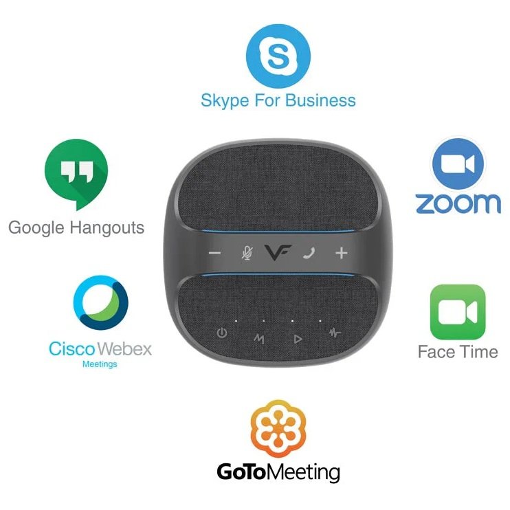 Vinnfier VF CS-11 Wireless Bluetooth Portable Speaker with 360° Voice Pickup Advanced Noise Reduction