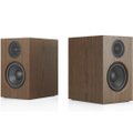 Audio Pro A28 W Multi-Room Wireless Bluetooth/WiFi Desktop Bookshelf Speakers (with HDMI) - Walnut