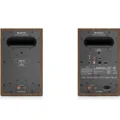 Audio Pro A28 W Multi-Room Wireless Bluetooth/WiFi Desktop Bookshelf Speakers (with HDMI) - Walnut