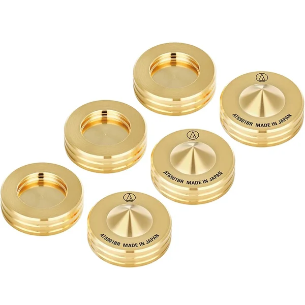 Audio-Technica AT6901BR Brass Spike Insulators (6-Pieces)