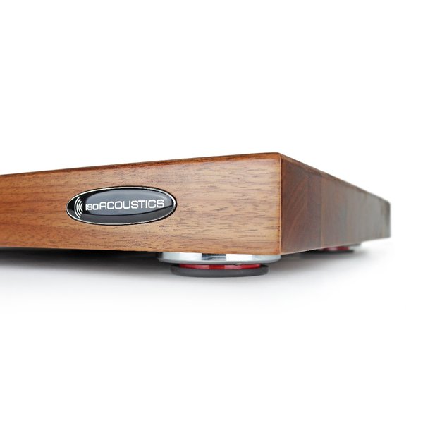 IsoAcoustics DELOS Walnut Desktop Acoustic Isolation Platform for Turntables IsoAcoustics DELOS Walnut Desktop Acoustic Isolation Platform for Turntables