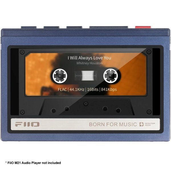 FiiO SK-M21C Original Cassette-Style Polycarbonate Case for M21 DAP - Blue FiiO SK-M21C Original Cassette-Style Polycarbonate Case for M21 DAP - Blue