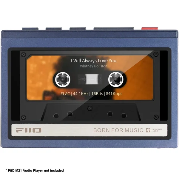 FiiO SK-M21C Original Cassette-Style Polycarbonate Case for M21 DAP - Blue