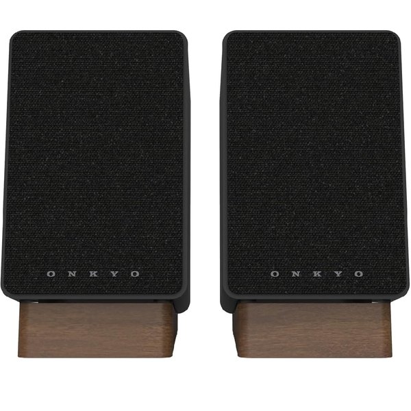 Onkyo GX-10DB Studio Monitoring Wireless Bluetooth Desktop Bookshelf Speakers (with Phono Built-in) - Black
