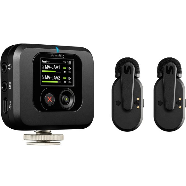 Shure MoveMic Two Receiver Kit Dual Channel Wireless Microphone System Shure MoveMic Two Receiver Kit Dual Channel Wireless Microphone System