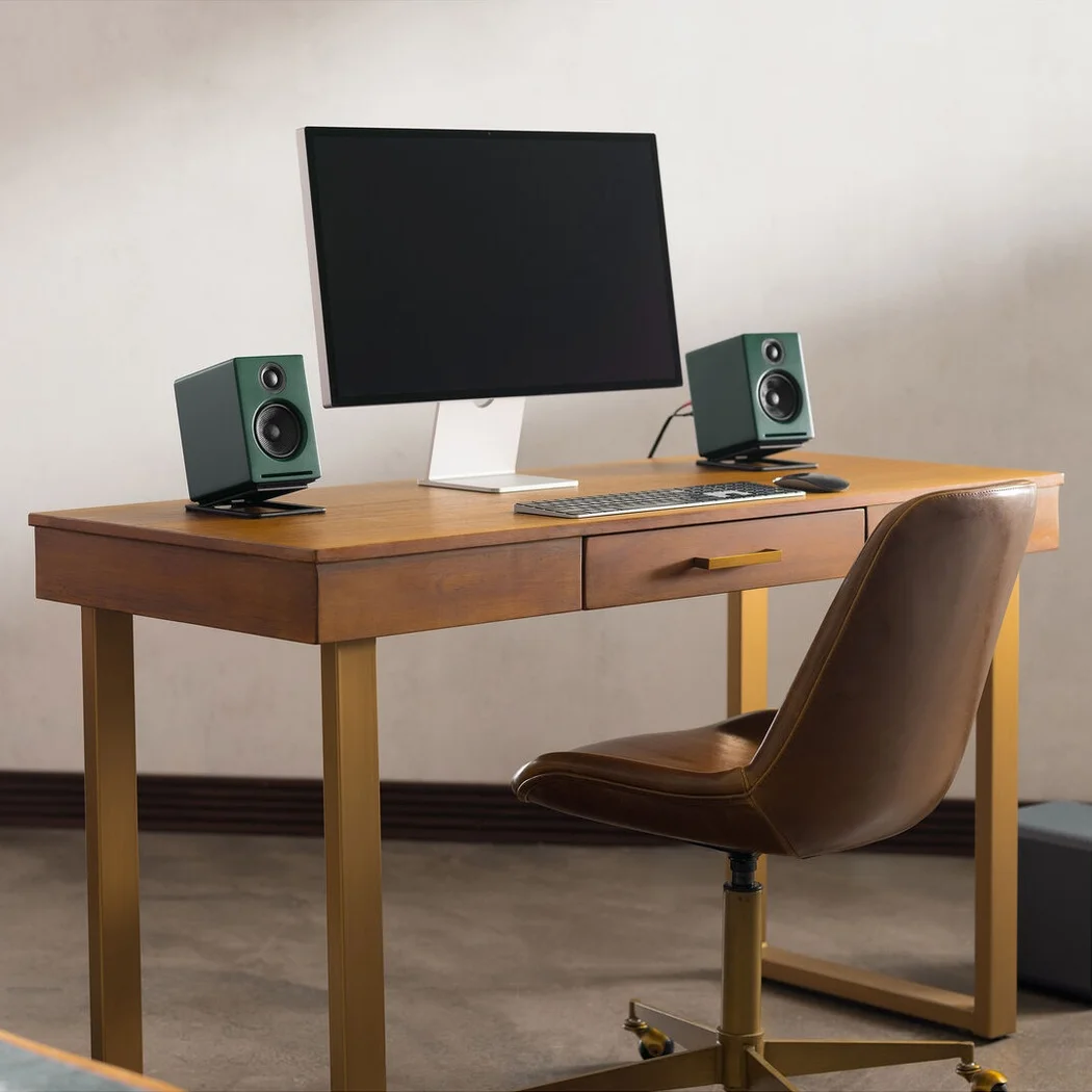 Audioengine A2+ Wireless (USB-C) Wireless Bluetooth Desktop Bookshelf Speakers Matte Green