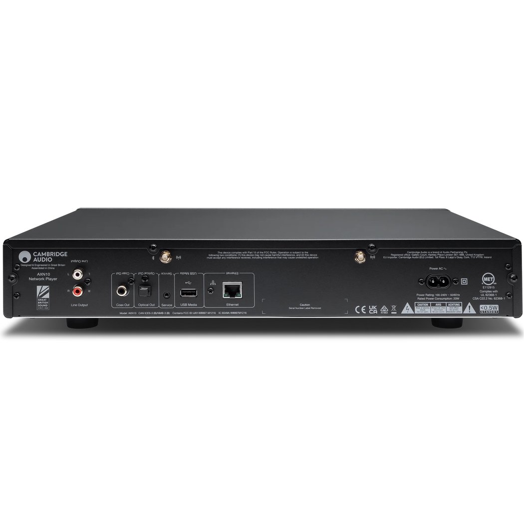 Cambridge Audio AXN10 MQA Multi-Room Wireless Bluetooth/WiFi Network Streamer - Lunar Grey
