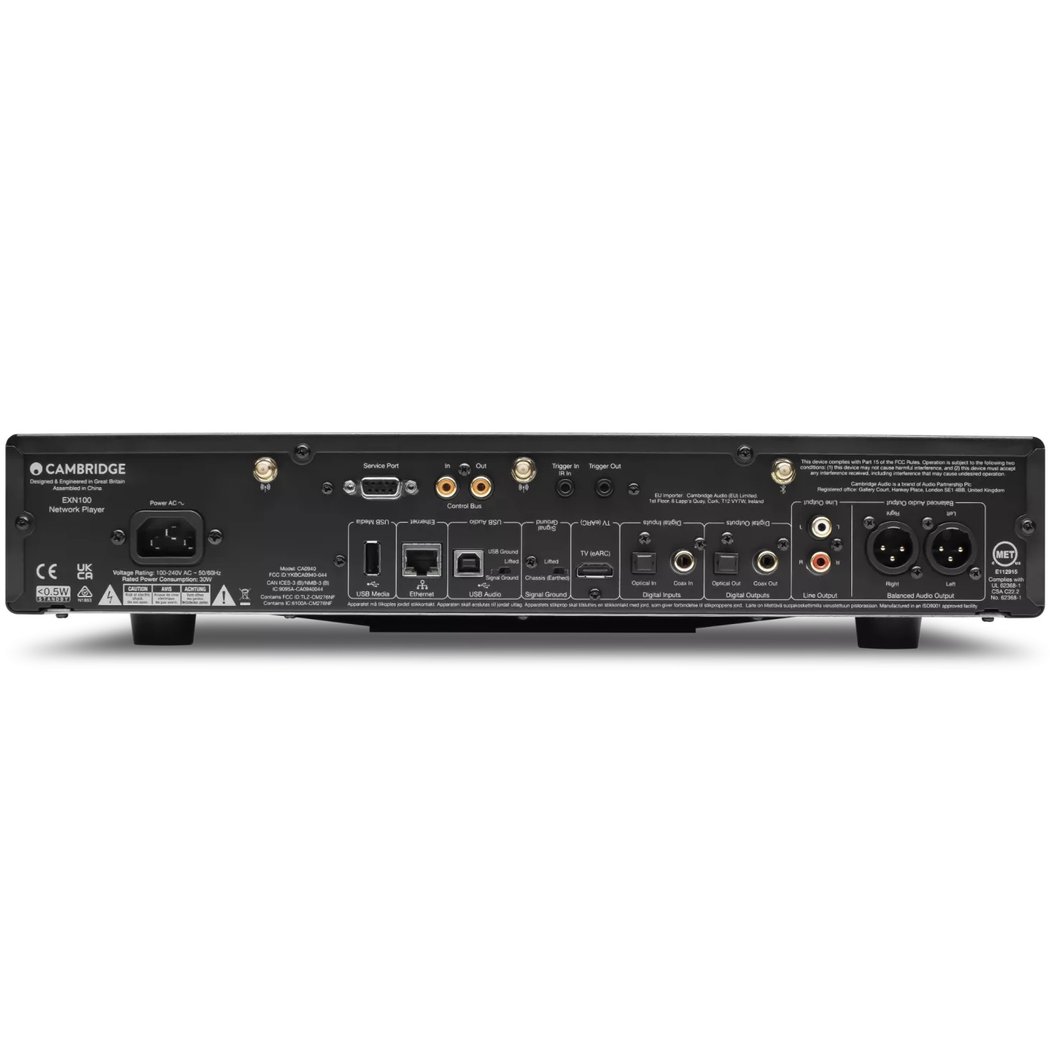 Cambridge Audio EXN100 MQA Digital DAC & Multi-Room Wireless Bluetooth/WiFi Network Streamer Preamplifier (with HDMI) - Lunar Gr