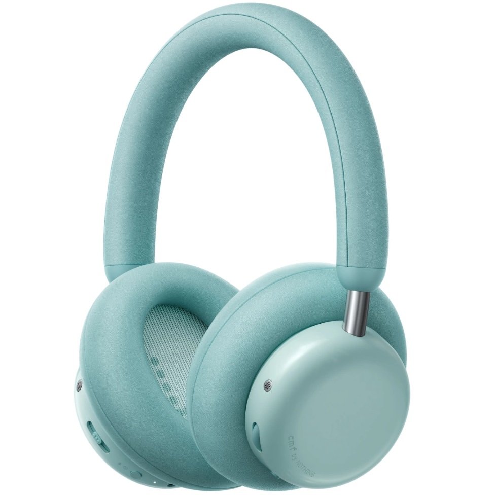 CMF Headphone Pro Wired/Wireless Bluetooth Noise-Cancelling Over-Ear Headphone with Mic -  Light green