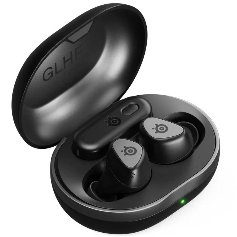 SteelSeries Arctis GameBuds True Wireless Bluetooth+2.4GHz Noise-Cancelling Multi-Platform In-Ear Earphone with Mic - Black