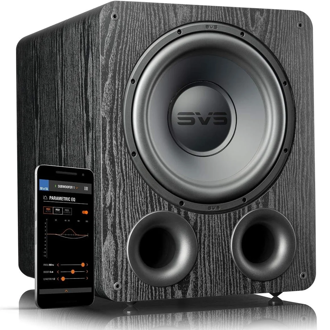 SVS PB-1000 Pro 12-inch Powered Sealed Subwoofer Premium Black Ash
