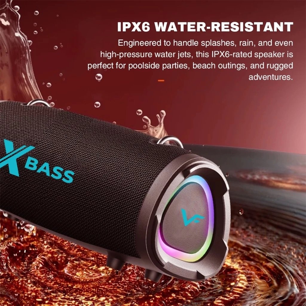 Vinnfier Tango XT310 X-Bass Wireless Bluetooth Portable Speaker with Dual Wireless Handheld Microphones