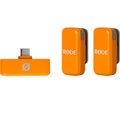 RODE Wireless Micro Dual Channel Wireless Microphone System with Charging Case for Smartphones - Orange