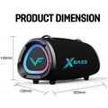 Vinnfier Tango XT310 X-Bass Wireless Bluetooth Portable Speaker with Dual Wireless Handheld Microphones