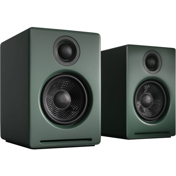 Audioengine A2+ Wireless (USB-C) Wireless Bluetooth Desktop Bookshelf Speakers - Matte Green