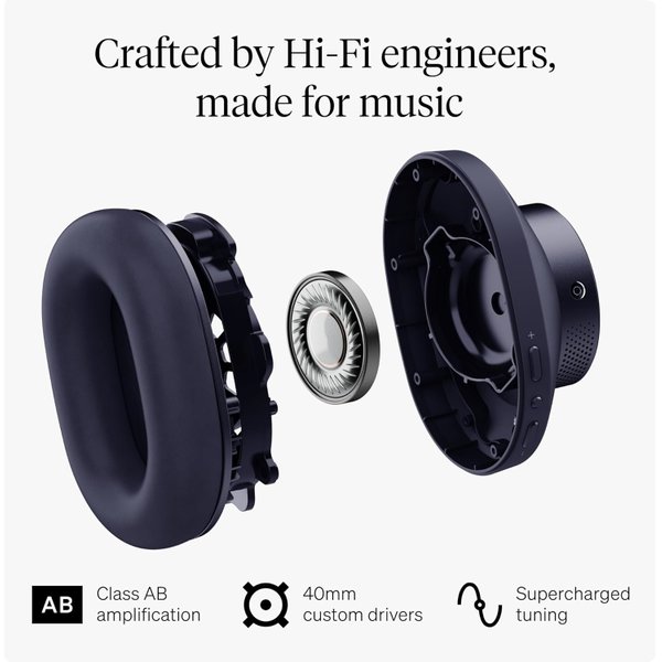 Cambridge Audio Melomania P100 SE Wired/Wireless Bluetooth Noise-Cancelling Over-Ear Headphone with Mic - Blue Cambridge Audio Melomania P100 SE Wired/Wireless Bluetooth Noise-Cancelling Over-Ear Headphone with Mic - Blue