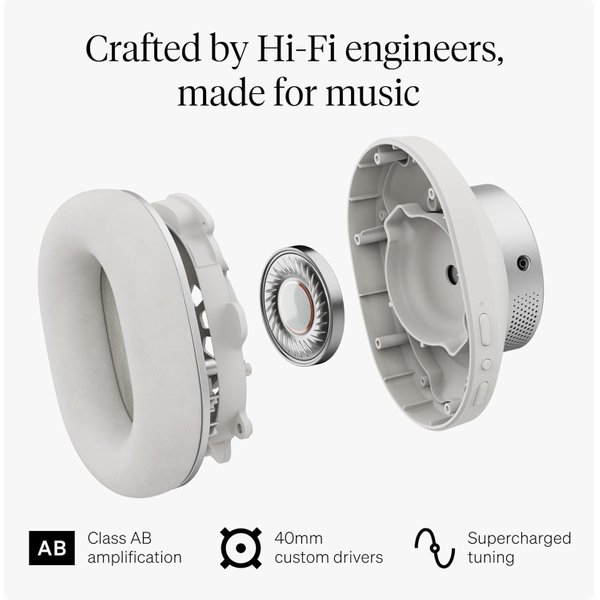 Cambridge Audio Melomania P100 SE Wired/Wireless Bluetooth Noise-Cancelling Over-Ear Headphone with Mic - White Cambridge Audio Melomania P100 SE Wired/Wireless Bluetooth Noise-Cancelling Over-Ear Headphone with Mic - White