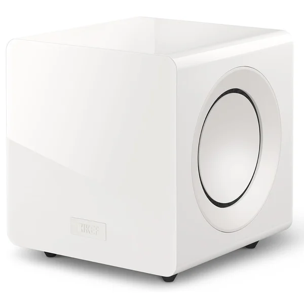 KEF KC92 Dual 9-inch (2x9”) Powered Subwoofer - White Gloss