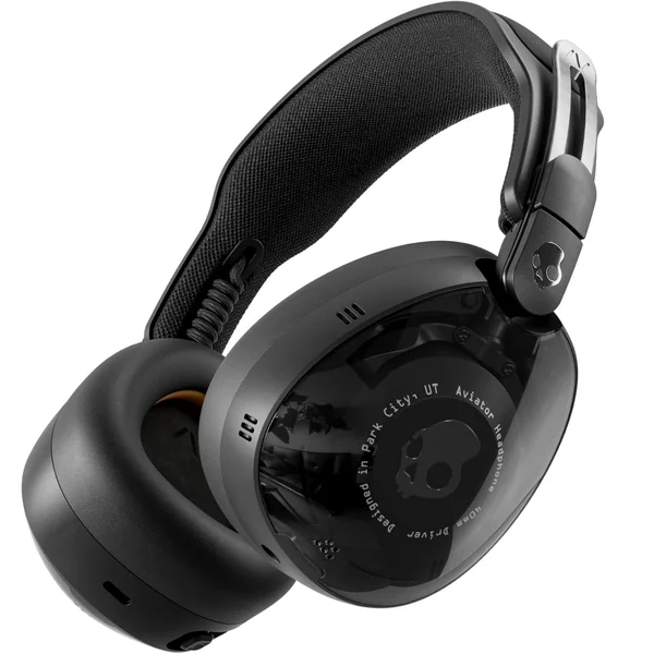 Skullcandy Aviator 900 ANC Wired/Wireless Bluetooth Noise-Cancelling Over-Ear Headphone with Mic - True Black