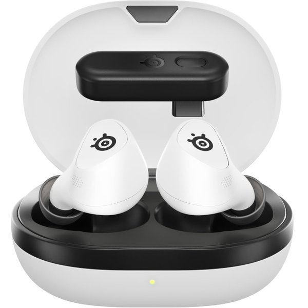 SteelSeries Arctis GameBuds True Wireless Bluetooth+2.4GHz Noise-Cancelling Multi-Platform In-Ear Earphone with Mic - White SteelSeries Arctis GameBuds True Wireless Bluetooth+2.4GHz Noise-Cancelling Multi-Platform In-Ear Earphone with Mic - White