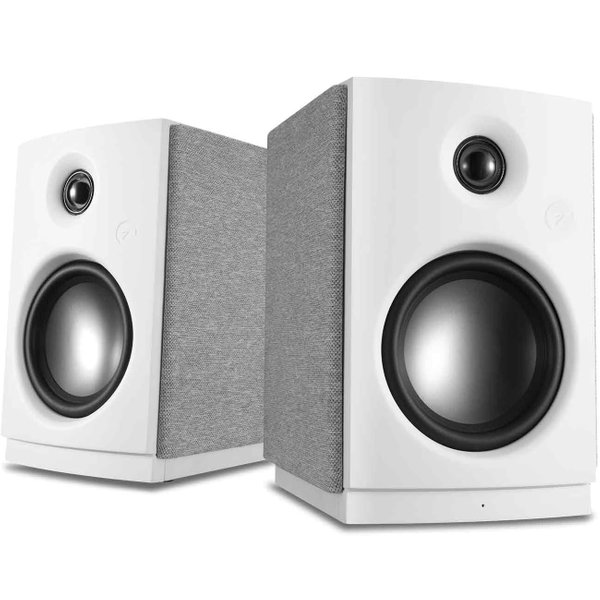 Swan OS-10 Wireless Bluetooth Desktop Bookshelf Speakers - White Swan OS-10 Wireless Bluetooth Desktop Bookshelf Speakers - White
