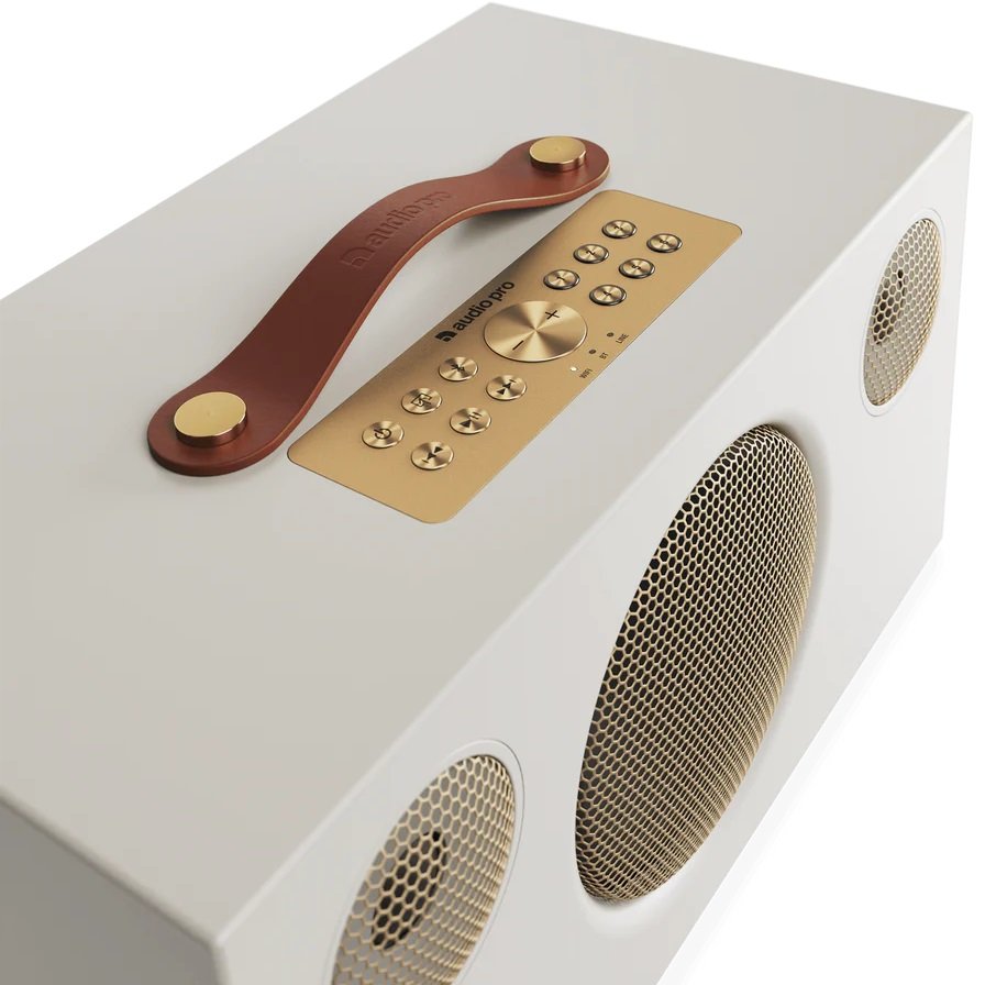 Audio Pro C10 MkII W Classic Multi-Room Wireless Bluetooth/WiFi Network Desktop Speaker - Dune