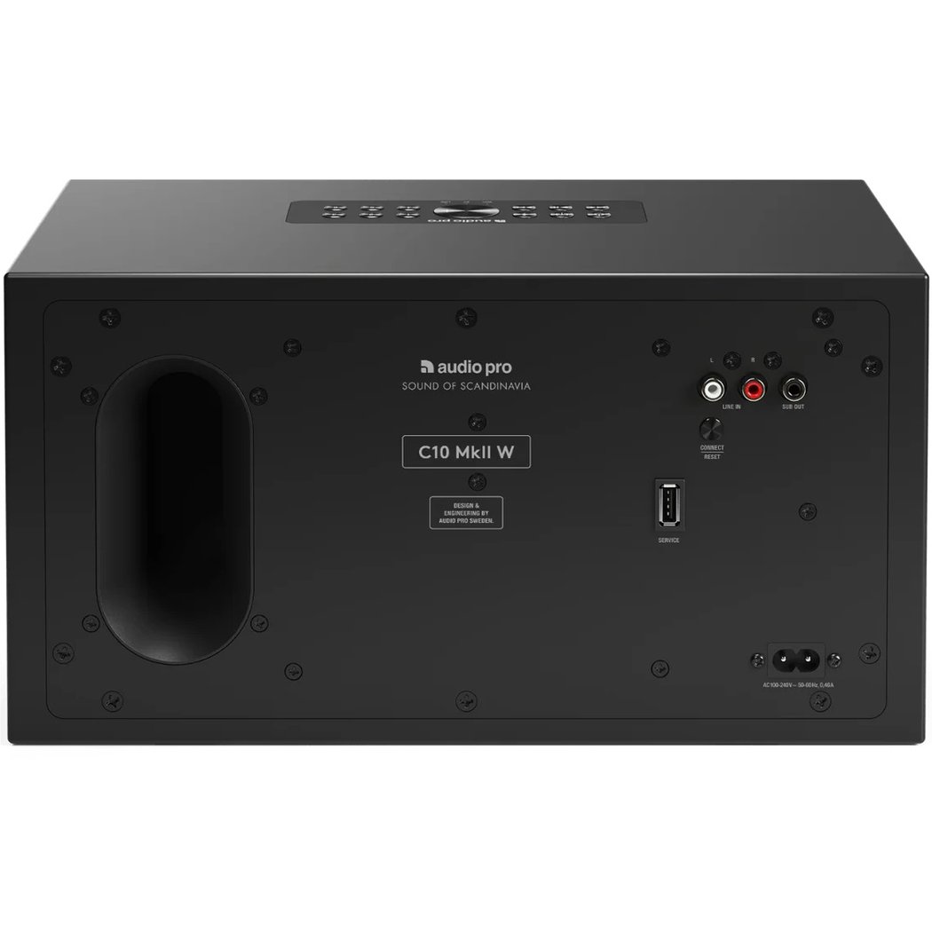 Audio Pro C10 MkII W Multi-Room Wireless Bluetooth/WiFi Network Desktop Speaker - Black