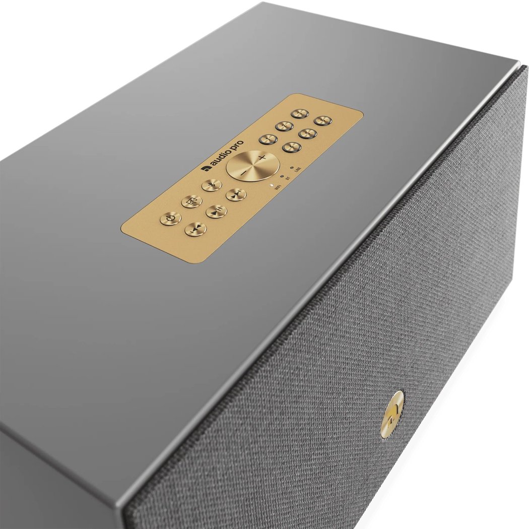 Audio Pro C10 MkII W Multi-Room Wireless Bluetooth/WiFi Network Desktop Speaker - Grey