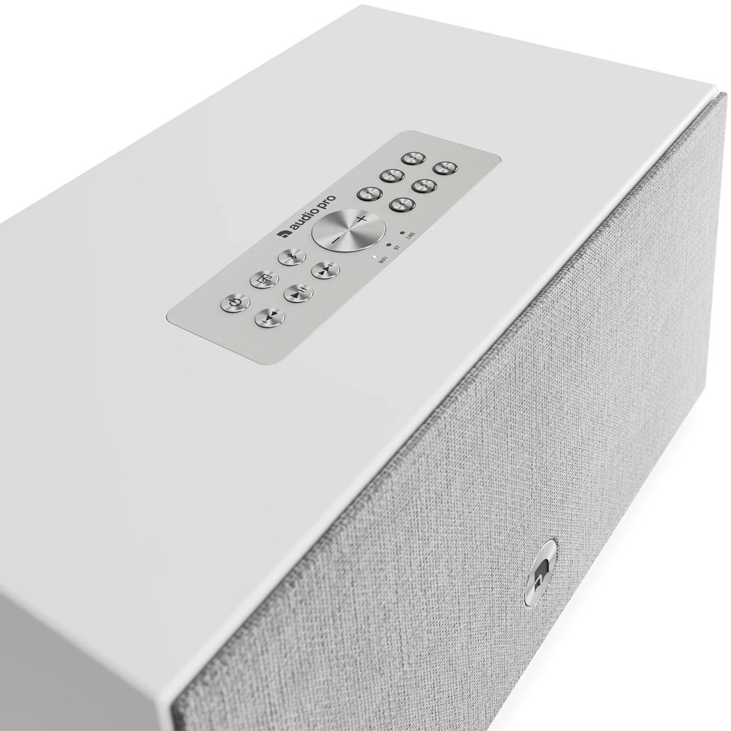 Audio Pro C10 MkII W Multi-Room Wireless Bluetooth/WiFi Network Desktop Speaker - White