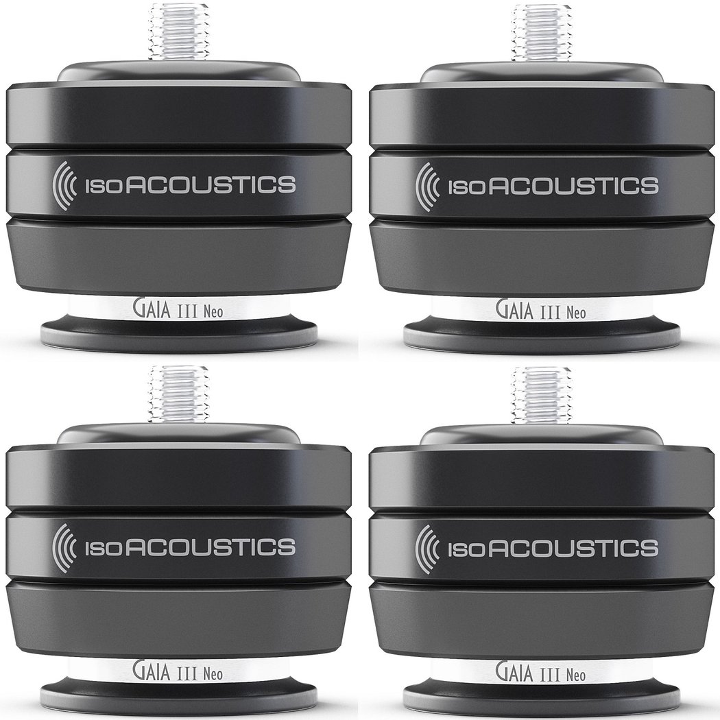 IsoAcoustics GAIA III Neo Floor Acoustic Isolators for Floorstanding Speakers & Subwoofers (4 units/set)