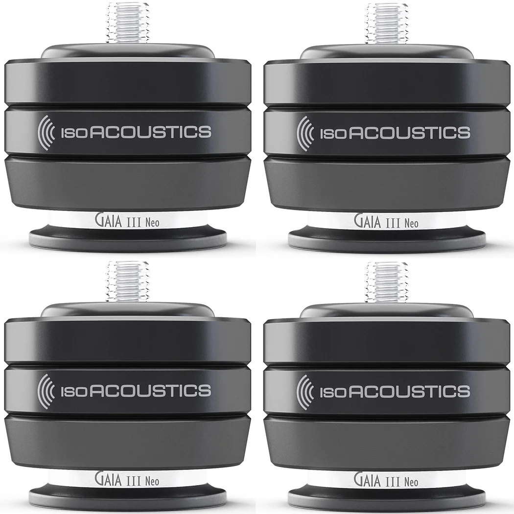 IsoAcoustics GAIA III Neo Floor Acoustic Isolators for Floorstanding Speakers & Subwoofers (4 units/set)