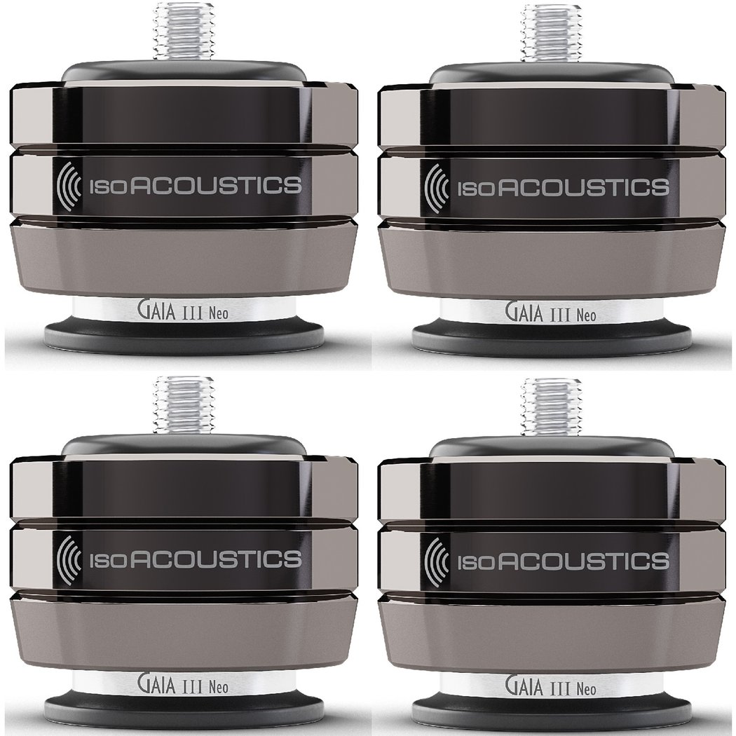 IsoAcoustics GAIA III Neo Floor Acoustic Isolators for Floorstanding Speakers & Subwoofers (4 units/set)