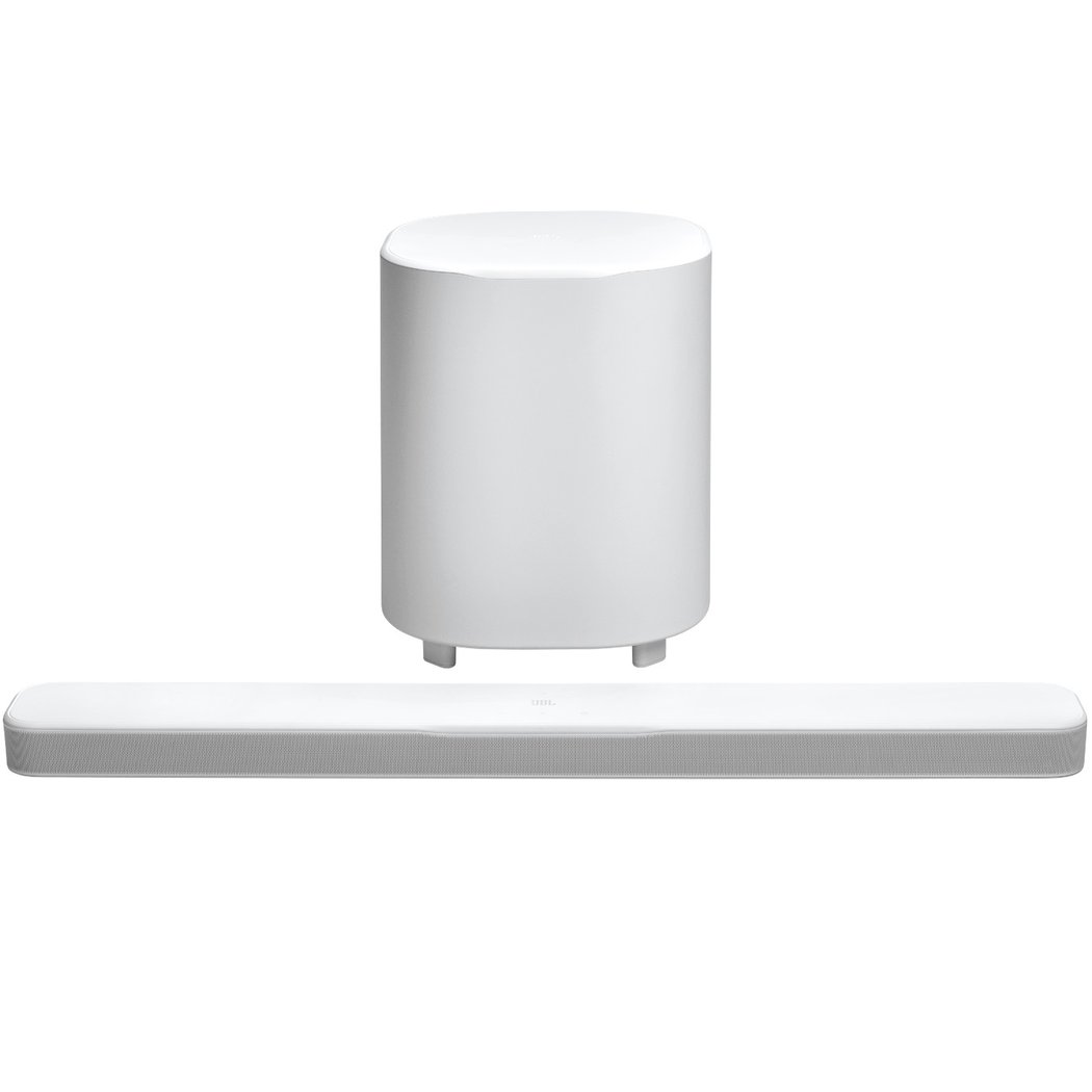 JBL Bar 500MK2 5.1 Dolby Atmos Wireless Bluetooth/WiFi Network Soundbar Speaker with 10” Wireless Subwoofer - White