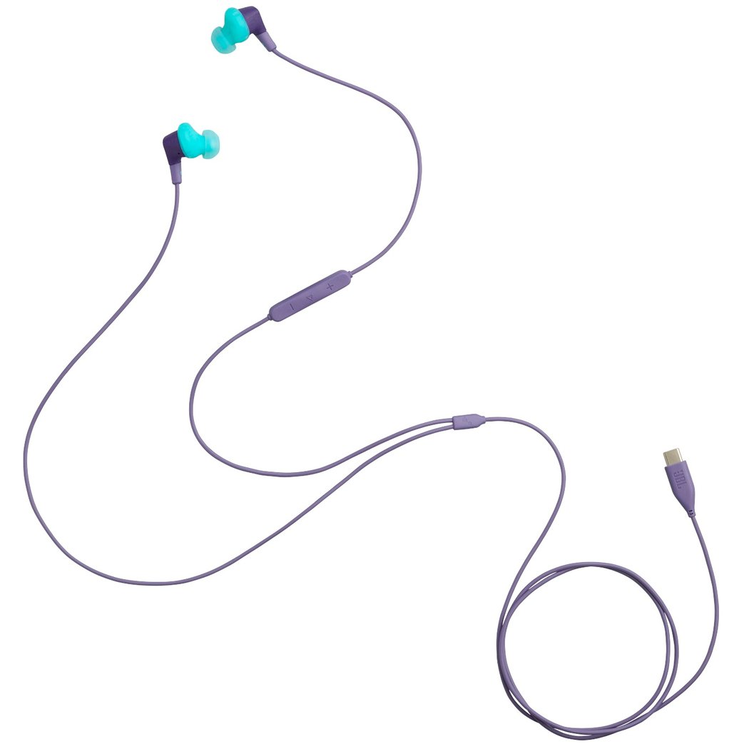 JBL Endurance Run 3C USB-C In-Ear Earphone with Mic - Purple