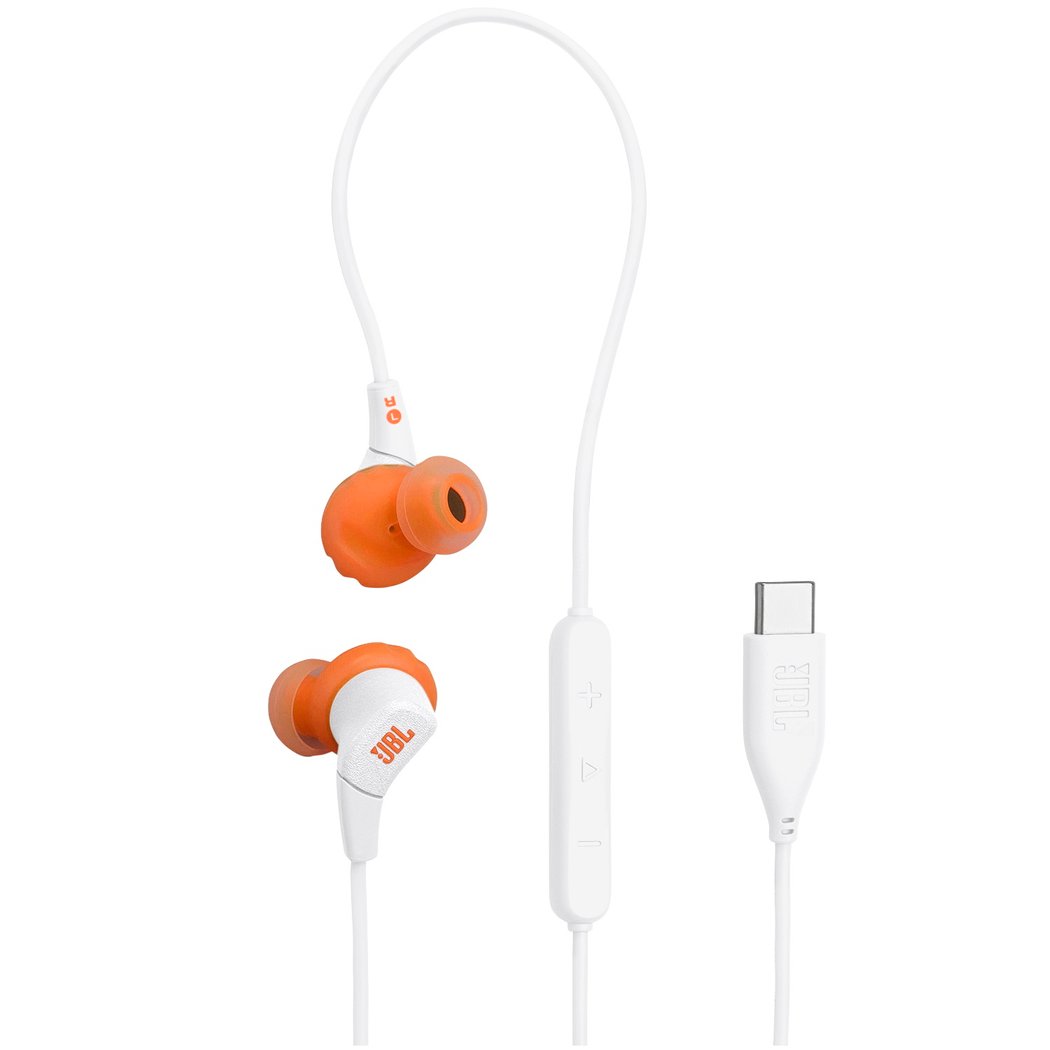 JBL Endurance Run 3C USB-C In-Ear Earphone with Mic - White
