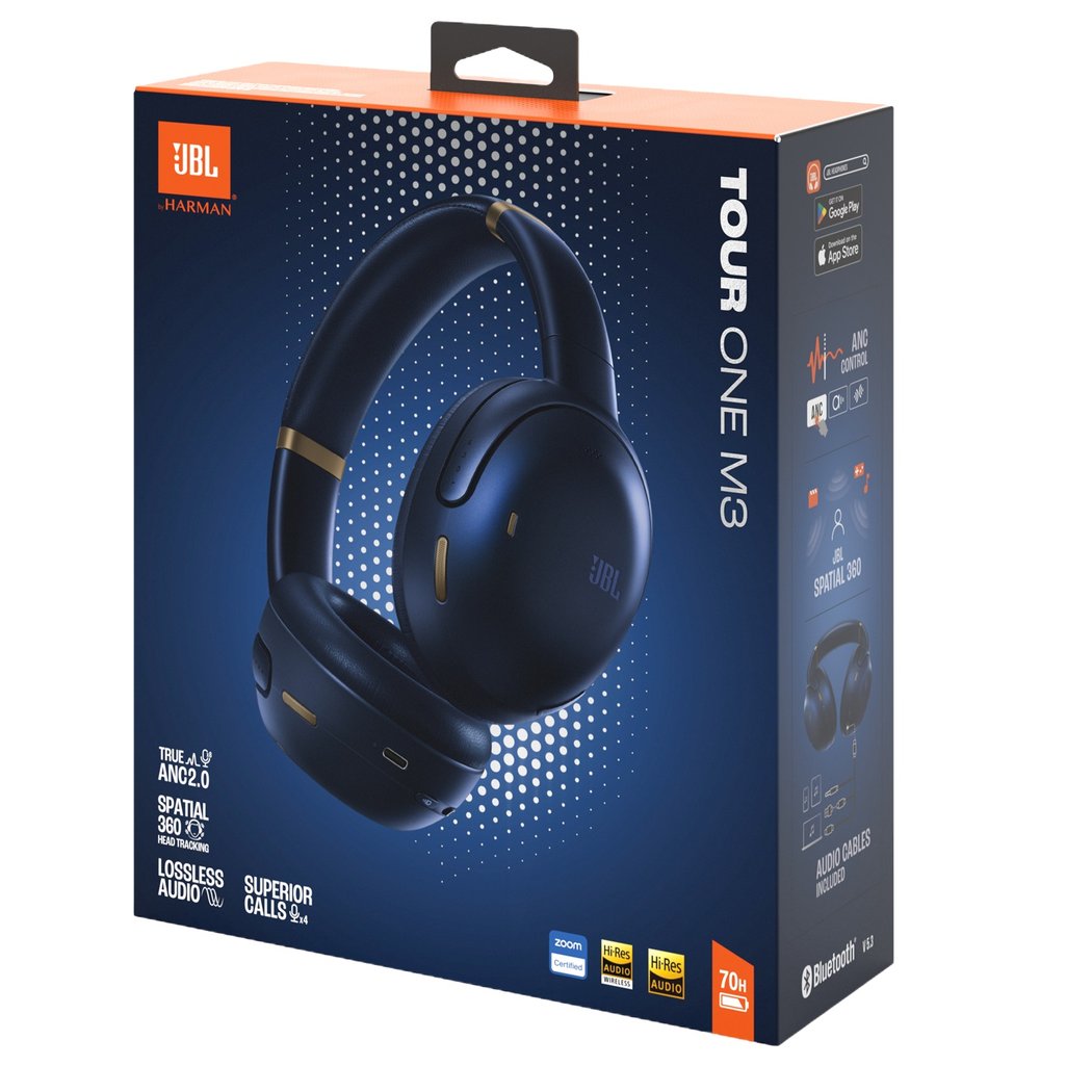 JBL Tour One M3 Wired/Wireless Bluetooth Noise-Cancelling Over-Ear Headphone with Mic