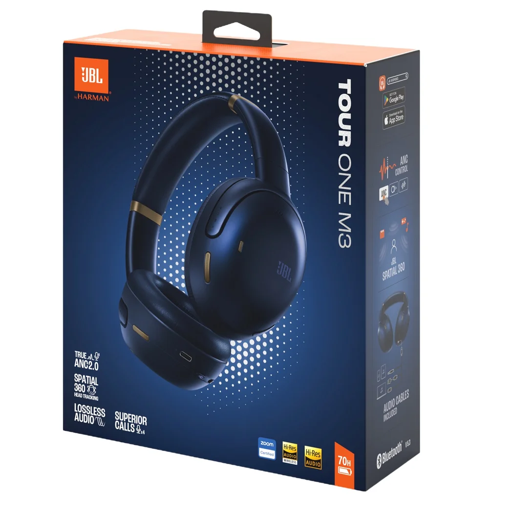 JBL Tour One M3 Wired/Wireless Bluetooth Noise-Cancelling Over-Ear Headphone with Mic