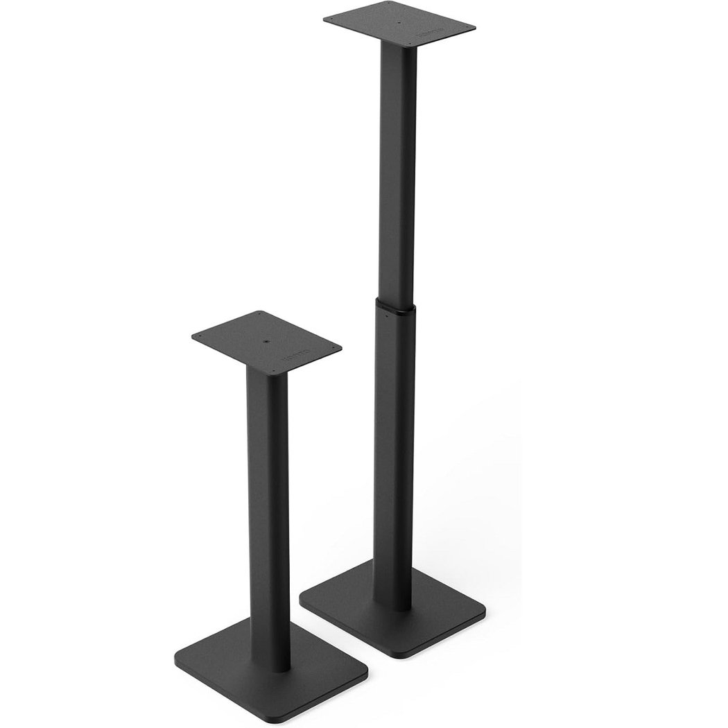 Kanto SPH Height-adjustable Universal Floor Speaker Stands for Bookshelf Speakers Matte Black