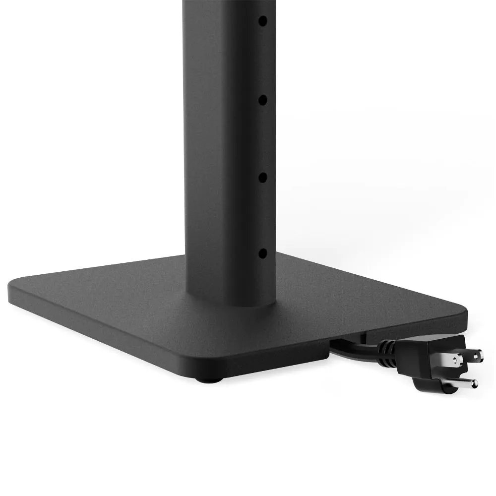 Kanto SPH Height-adjustable Universal Floor Speaker Stands for Bookshelf Speakers Matte Black