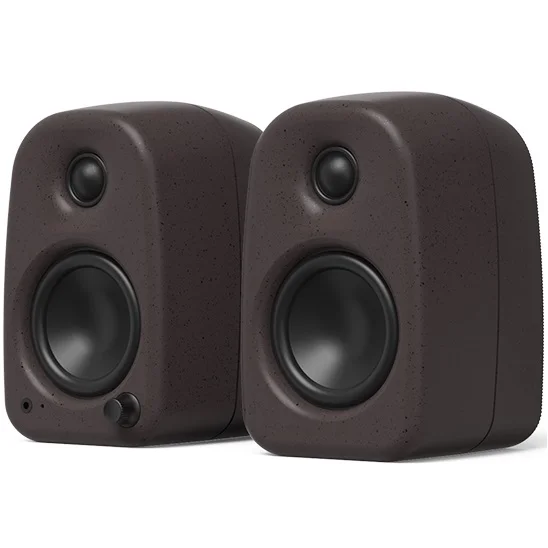 Kanto UKI Wireless Bluetooth Desktop Bookshelf Speakers - Pumice