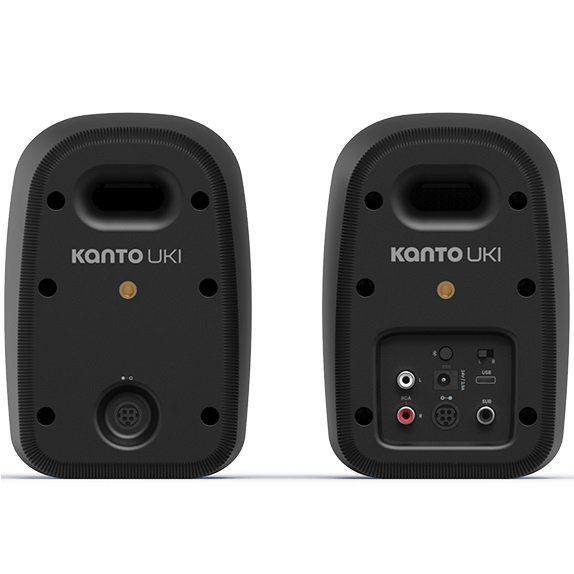 Kanto UKI Wireless Bluetooth Desktop Bookshelf Speakers - Pumice