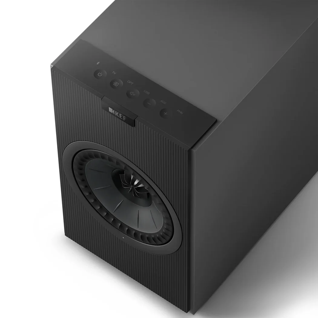 KEF Coda W Wireless Bluetooth Desktop Bookshelf Speakers USB-C HDMI Phono Dark Titanium