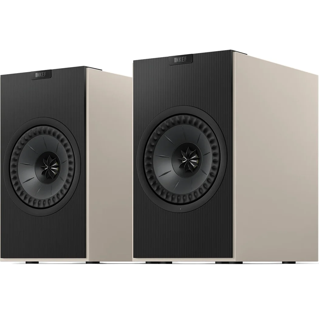 KEF Coda W Wireless Bluetooth Desktop Bookshelf Speakers USB-C HDMI Phono Nickel Grey