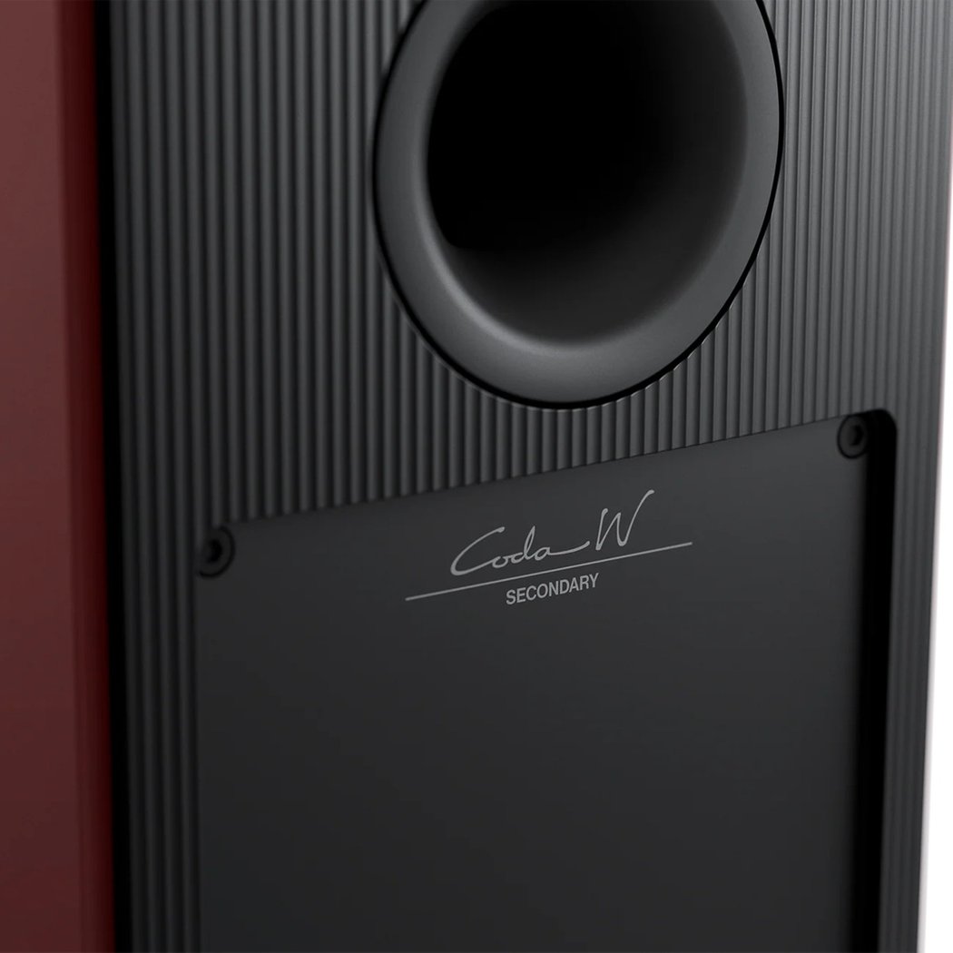 KEF Coda W Wireless Bluetooth Desktop Bookshelf Speakers USB-C HDMI Phono Vintage Burgundy