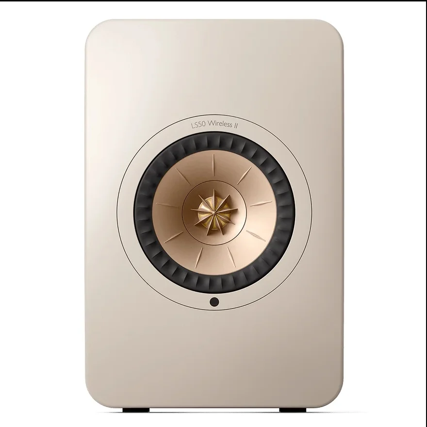 KEF LS50 Wireless II MQA Wireless Bluetooth/WiFi Network Desktop Bookshelf Speakers HDMI Sand Shell