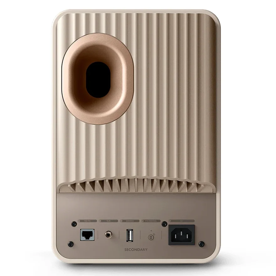 KEF LS50 Wireless II MQA Wireless Bluetooth/WiFi Network Desktop Bookshelf Speakers HDMI Sand Shell