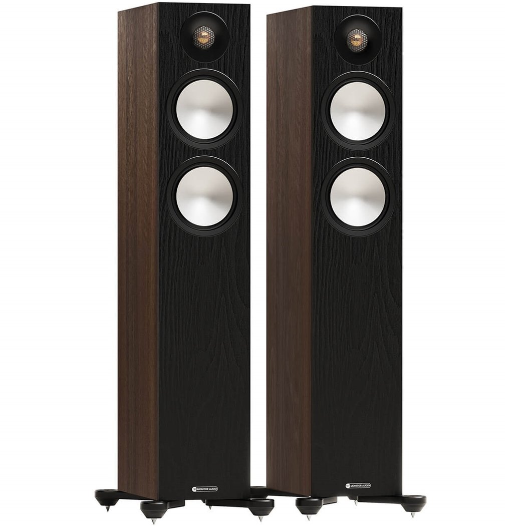 Monitor Audio Bronze 300 7G 2.5-Way Passive Floorstanding Speakers - Walnut
