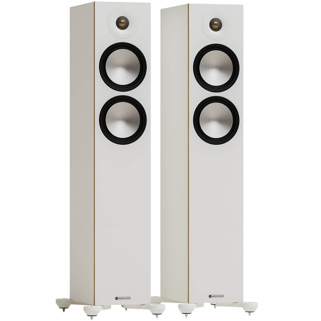 Monitor Audio Bronze 300 7G 2.5-Way Passive Floorstanding Speakers - White