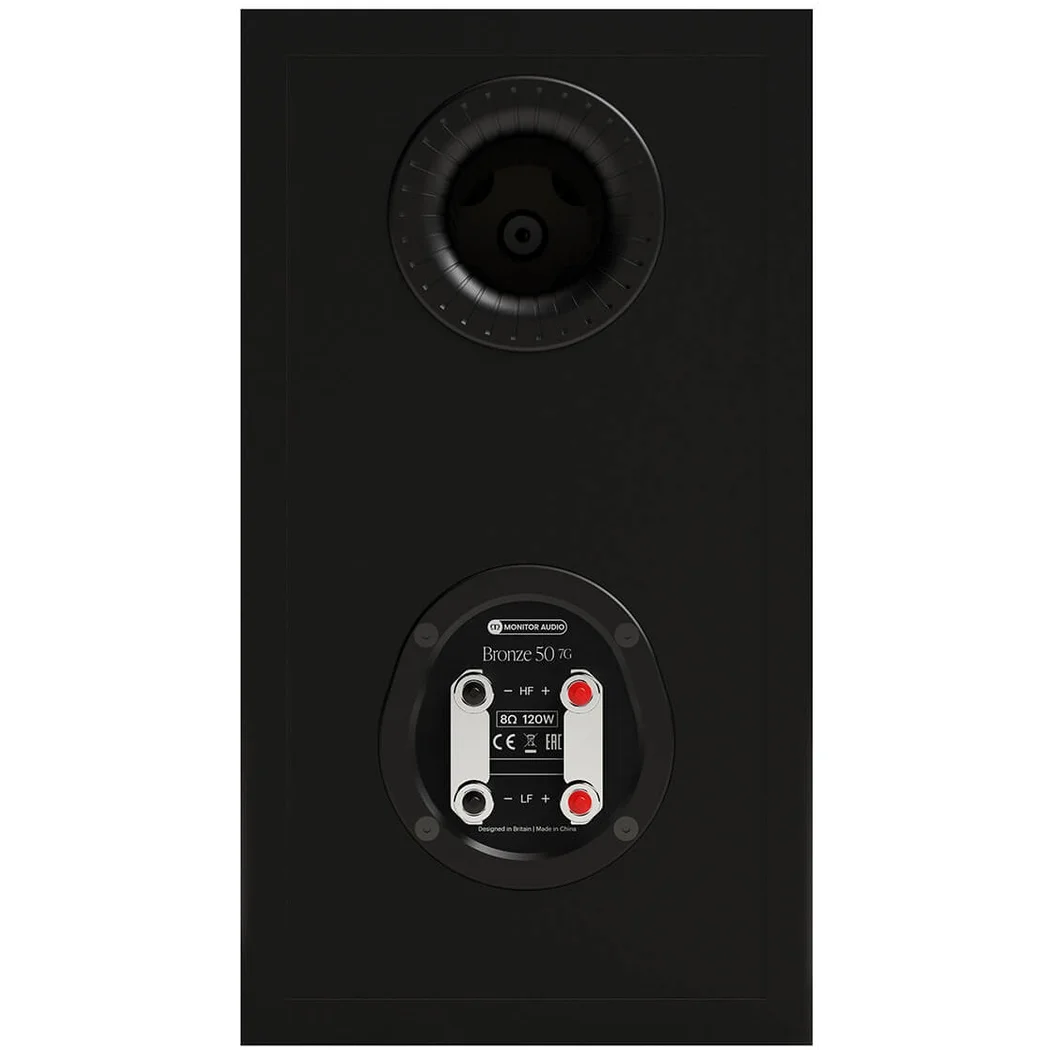 Monitor Audio Bronze 50 7G 2-Way Passive Desktop Bookshelf Speakers - Black